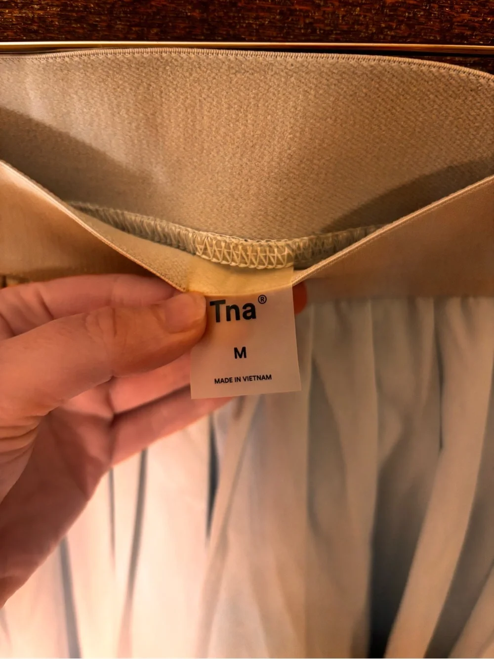 Aritzia TNA golden movetech tennis pro Light Blue Pleated athletic Skort